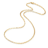 Salve Rectangle Box Chain Link Necklace