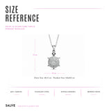 Stainless steel CZ turtle pendant necklace by SALVE, featuring a detailed turtle design with sparkling cubic zirconia accents.