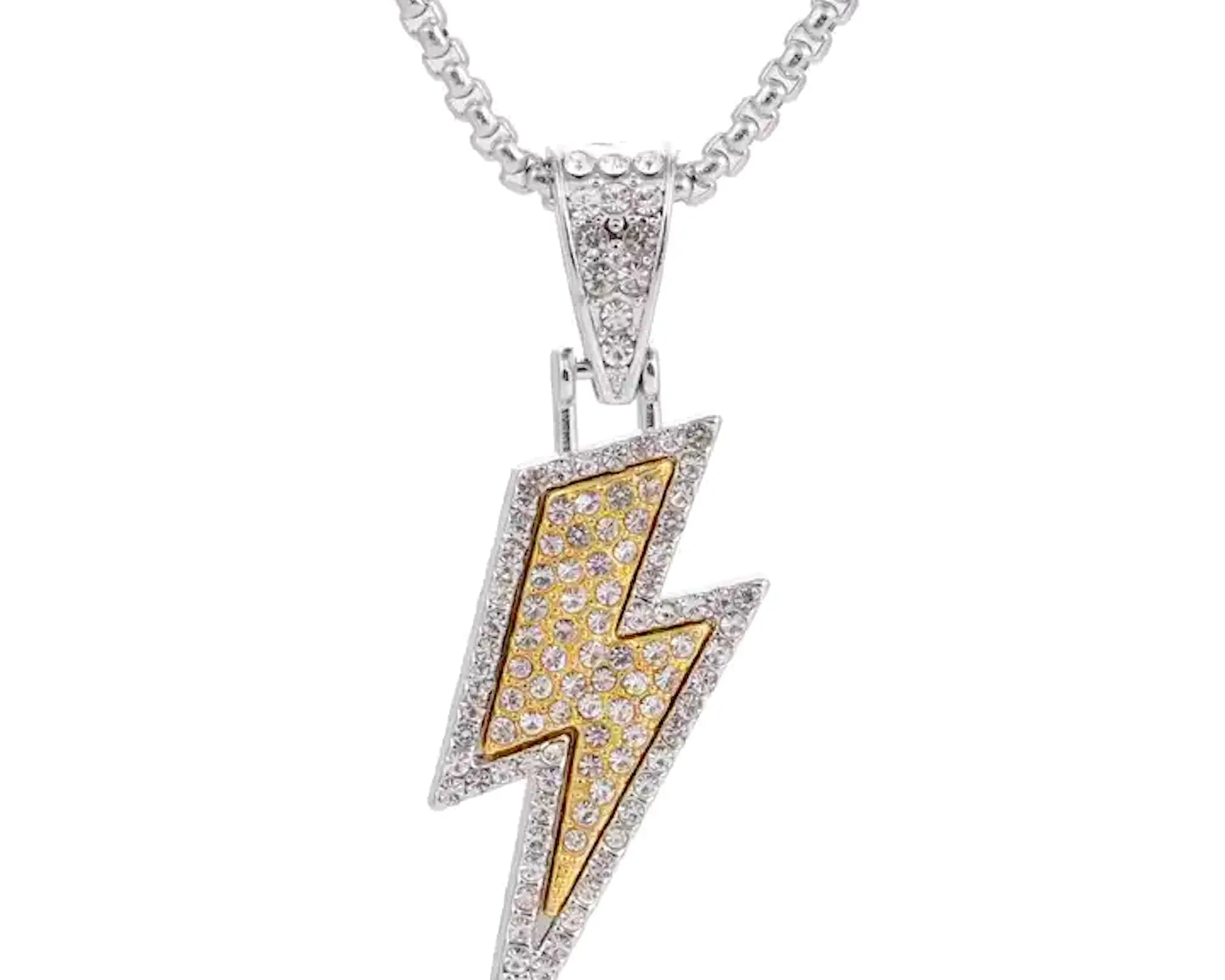 Salve Men Iced Out Spark Pendant - Salve