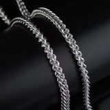 Salve Stainless Steel Silver Wheat Chain for Men