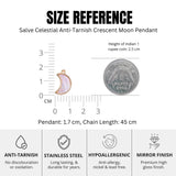 Salve Celestial Crescent Moon Pendant