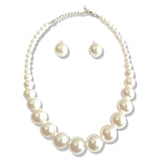 Salve ‘Diva’ Faux Pearl Studs & Necklace Fashion Jewellery Set