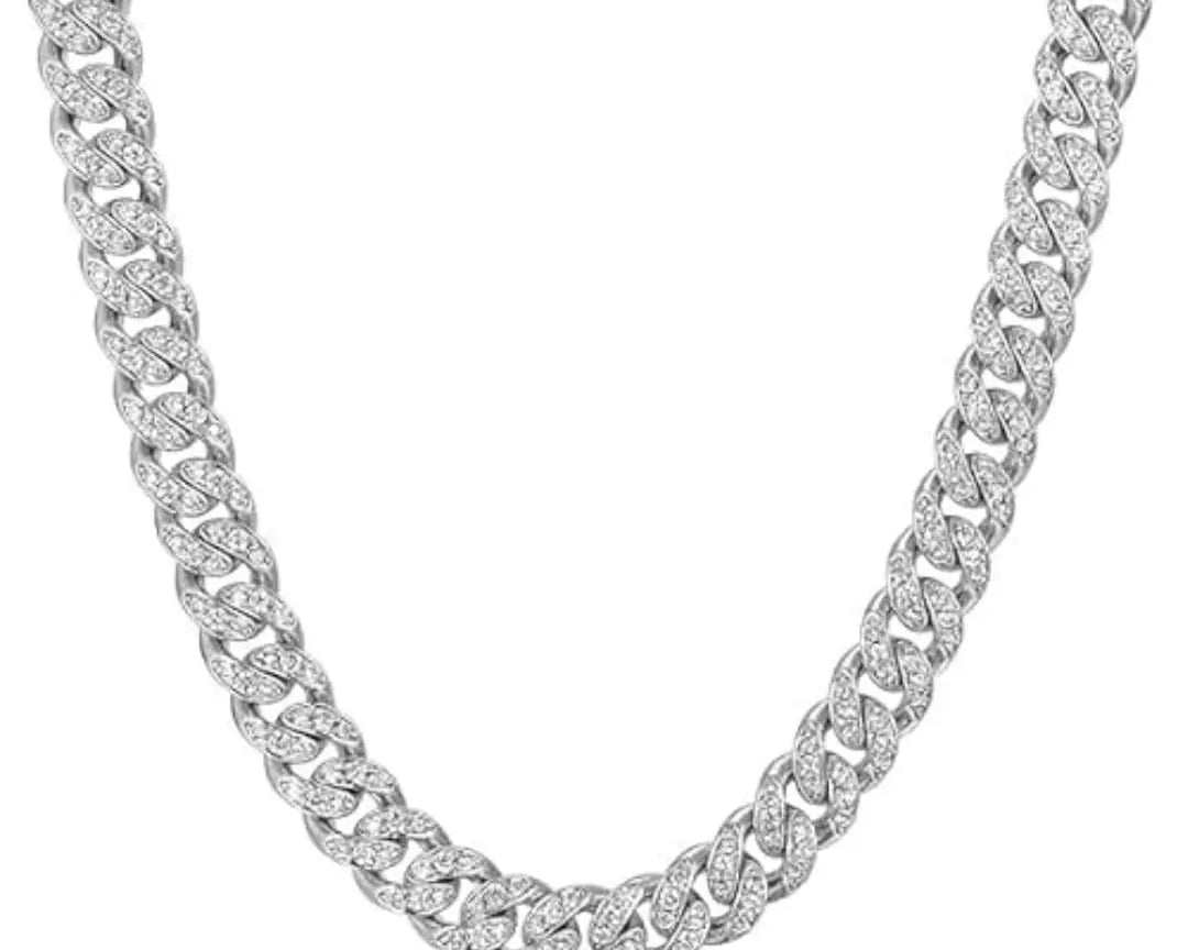 Salve Men 15mm Miami Style Chain Necklace (18 Inches) - Salve