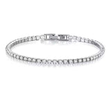 Salve Stainless Steel Silver Zirconia Tennis Bracelet