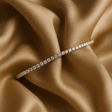Salve Stainless Steel Silver Zirconia Tennis Bracelet