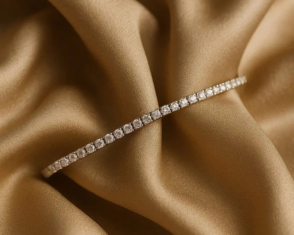 Salve Stainless Steel Silver Zirconia Tennis Bracelet - Salve