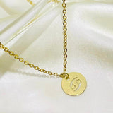 Salve Astrology Astro Chic Zodiac Sign Pendant Gold Chain Necklace - Cancer