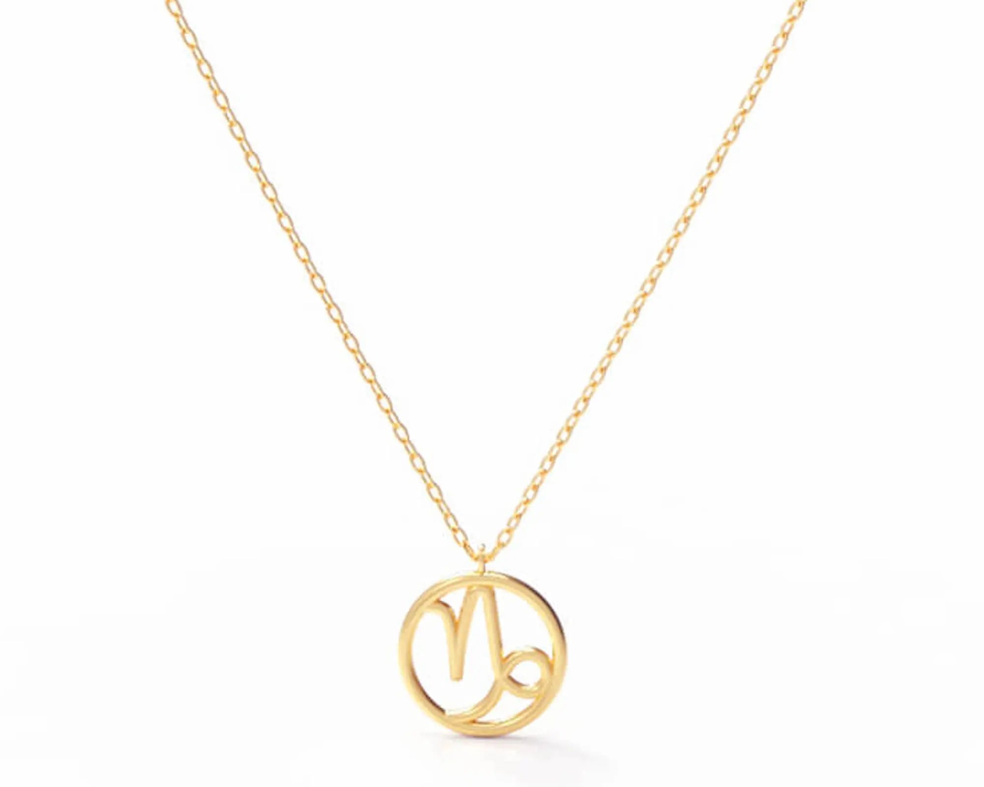 Salve Astrology Zodiac Capricorn Sign Pendant - Salve