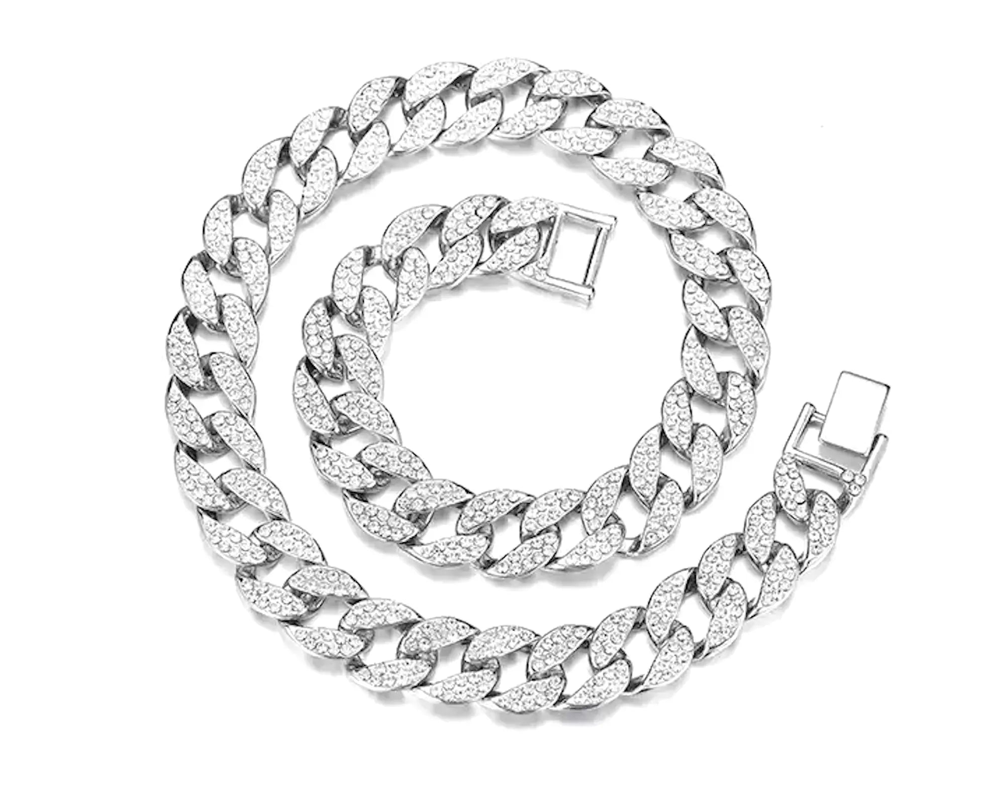 Salve Men 15mm Miami Style Chain Necklace (18 Inches) - Salve