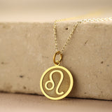 Salve Astrology Astro Chic Zodiac Sign Pendant Chain Gold Necklace - Leo
