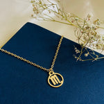 Salve Astrology Astro Chic Zodiac Sign Pendant Chain Gold Necklace - Scorpio SALVE