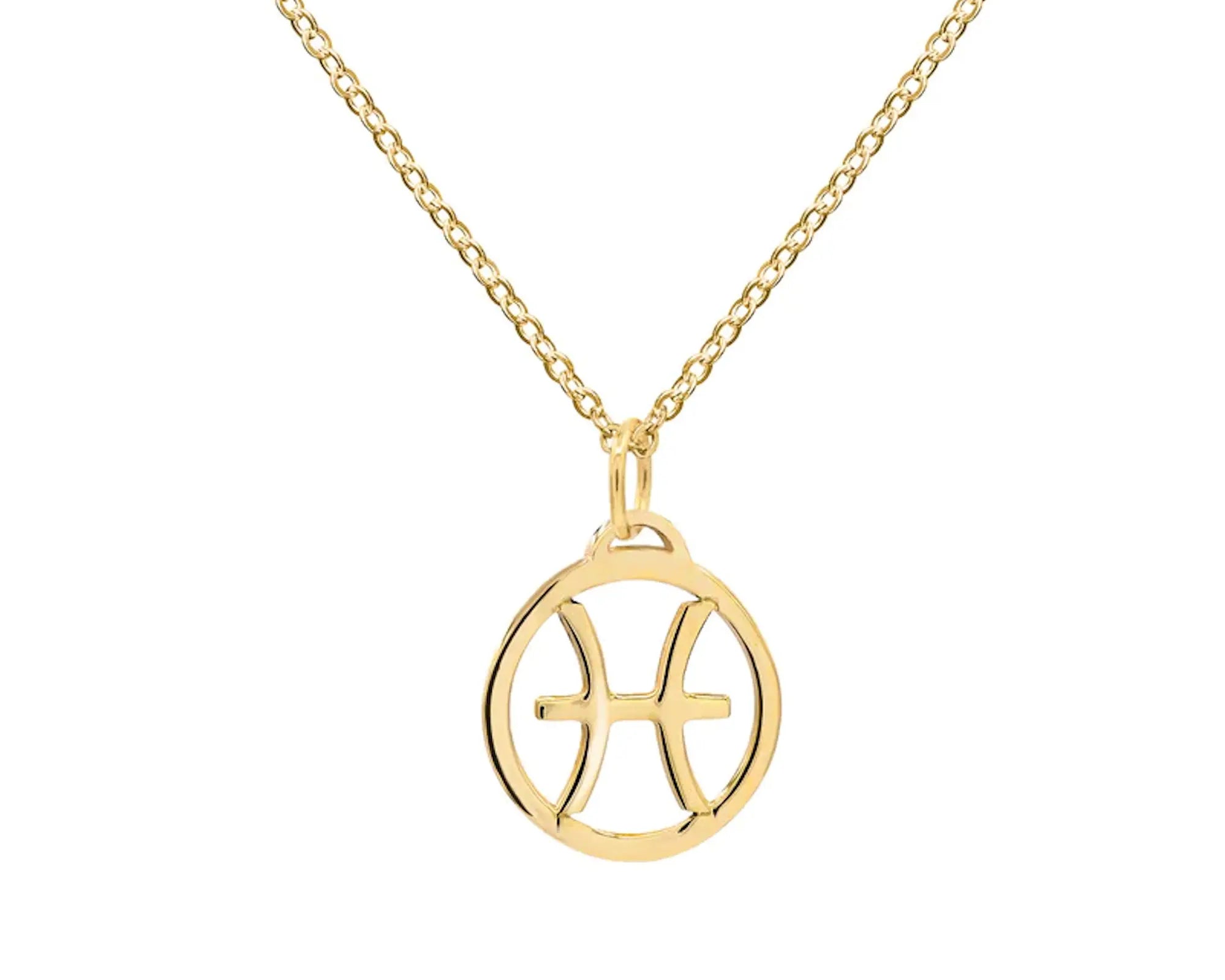 Salve Zodiac Sign Pisces Pendant Chain - Salve