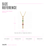 7 Stone Multi-Color Pendant