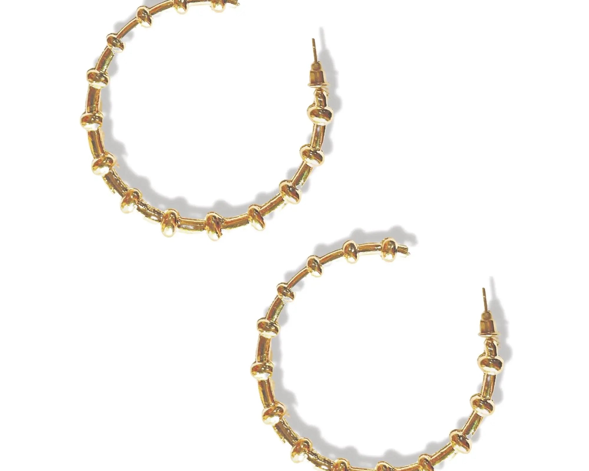 Salve ‘Bigwig’ Door Knocker Gold Hoop Earrings - Salve