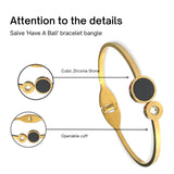 Salve Anti-Tarnish Cuff Bracelet Gold Bangle For Women
