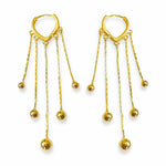 Salve ‘Balls of Gold’ Anti-Tarnish Tassel Dangler Earrings SALVE