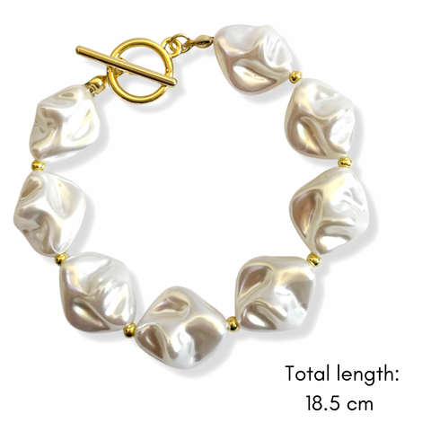 Salve ‘Baroque Pearl’ Grand Ocean Anti-Tarnish Bracelet For Women SALVE