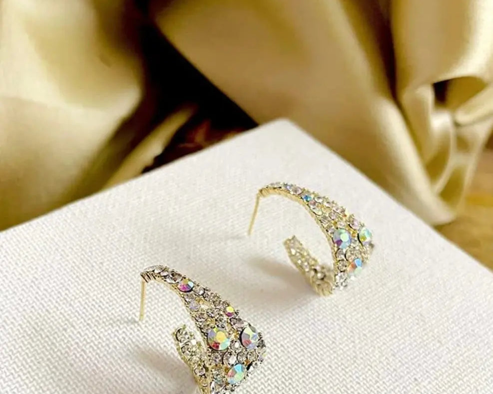 Salve ‘Godhead’ Anti-Tarnish Multi Coloured Crystal Earrings - Salve