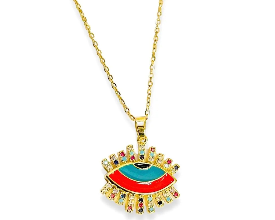 Salve ‘Eye Roll’ Evil Eye Anti-Tarnish pendant - Salve
